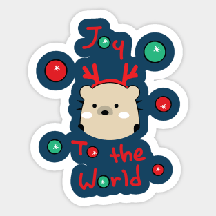 Mochie Joy to the world Sticker